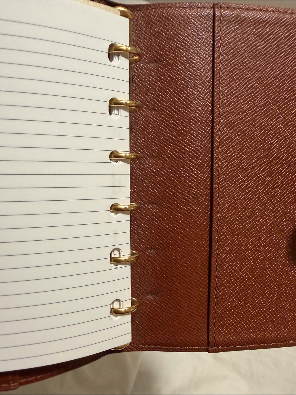 Louis Vuitton Monogram Agenda Cover in Brown and Gold - Picture 8 of 13